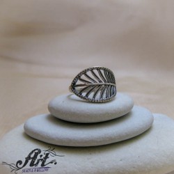 Сребърен пръстен "Листо" R-978